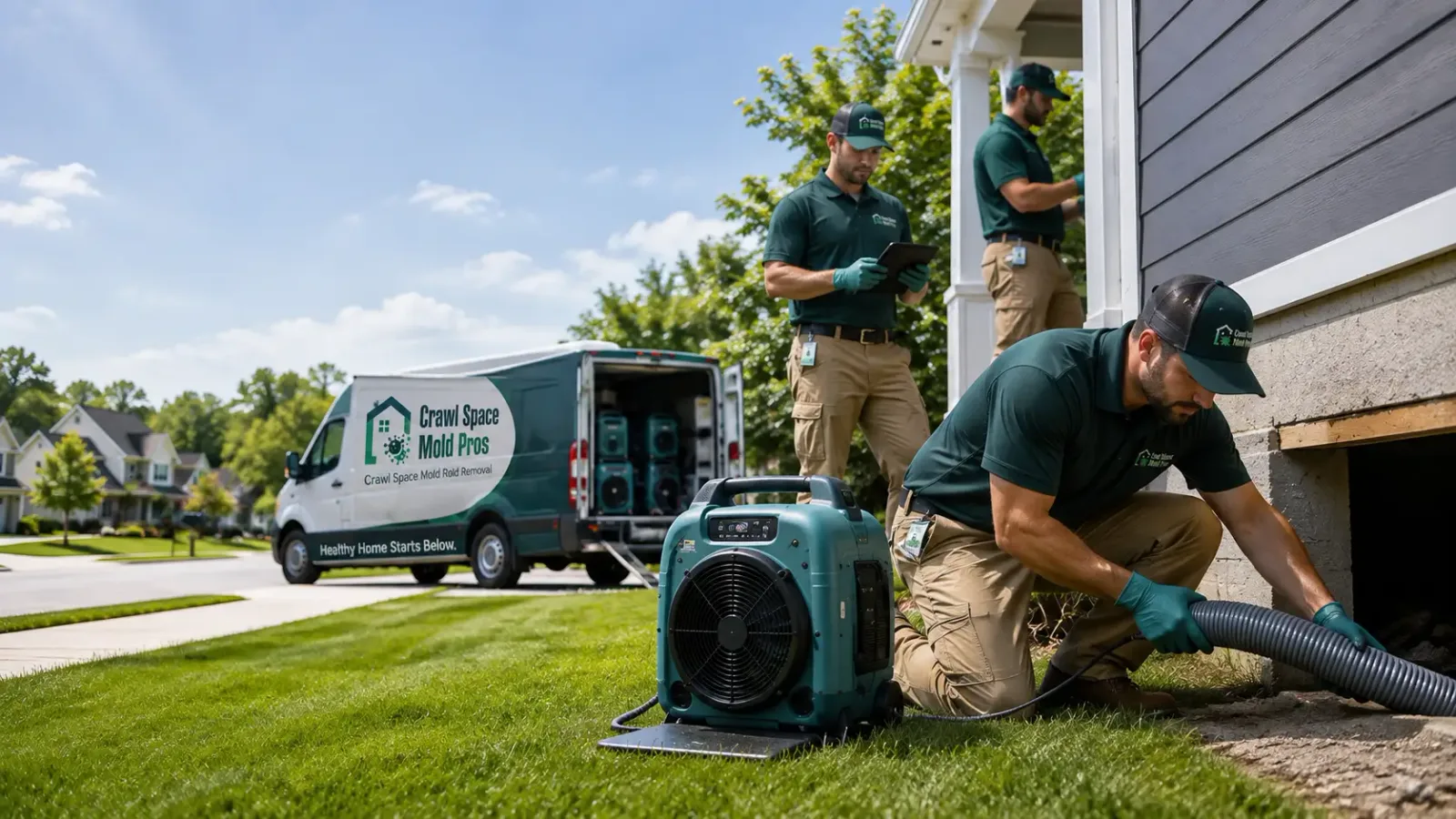 Crawl Space Mold Removal in Michigan, ND